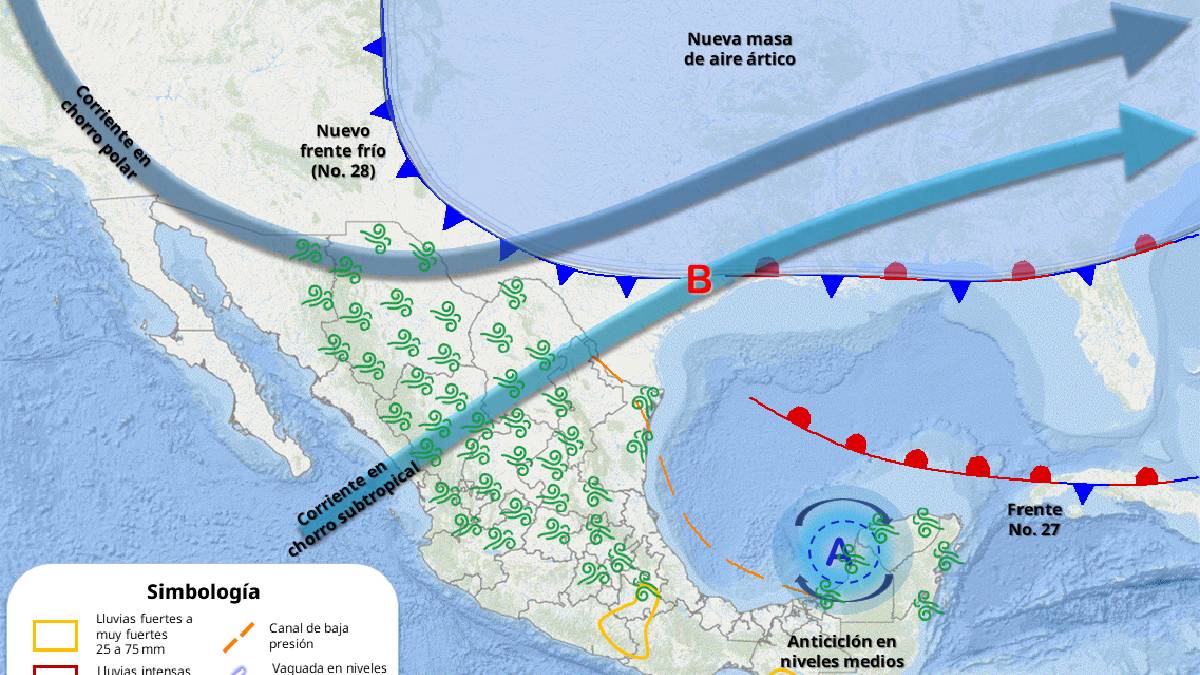 ¡Ya llegó! A partir de este martes el nuevo frente frío arropará al país y hasta el fin de semana