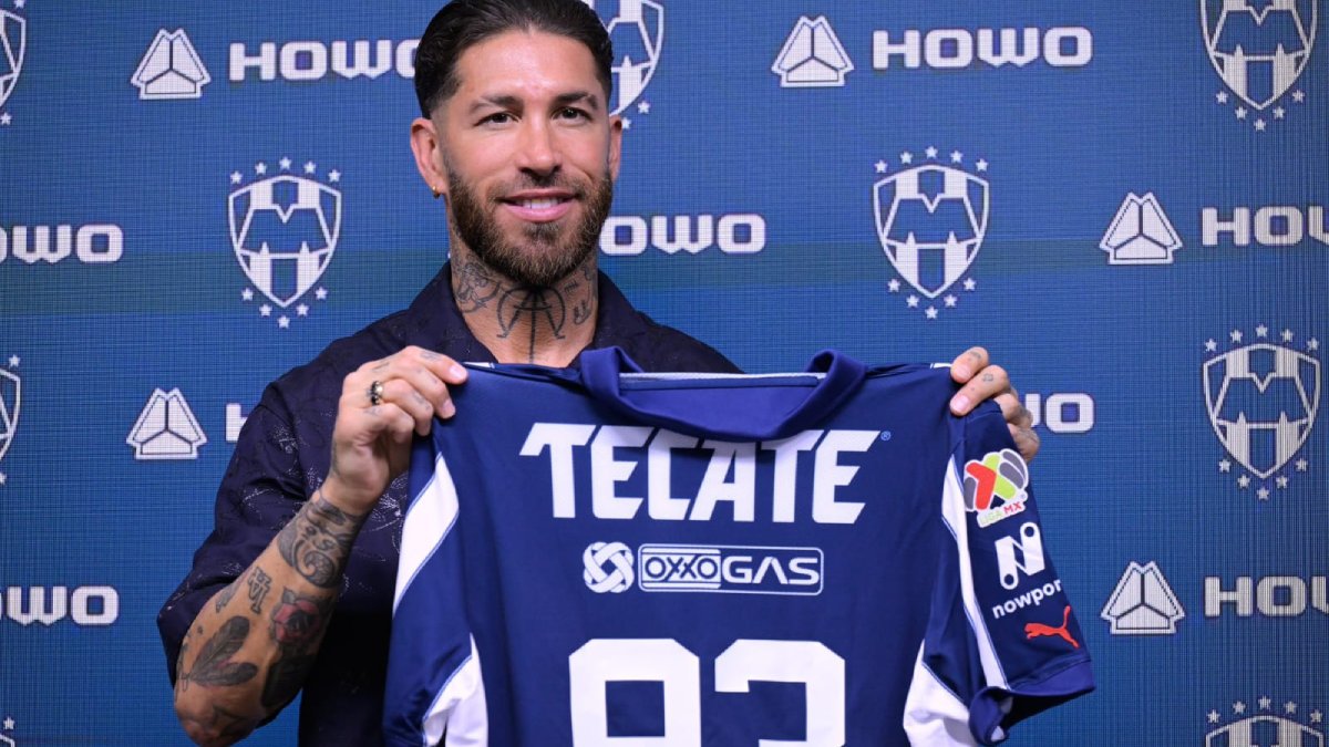 Sergio Ramos es presentado por los Rayados del Monterrey