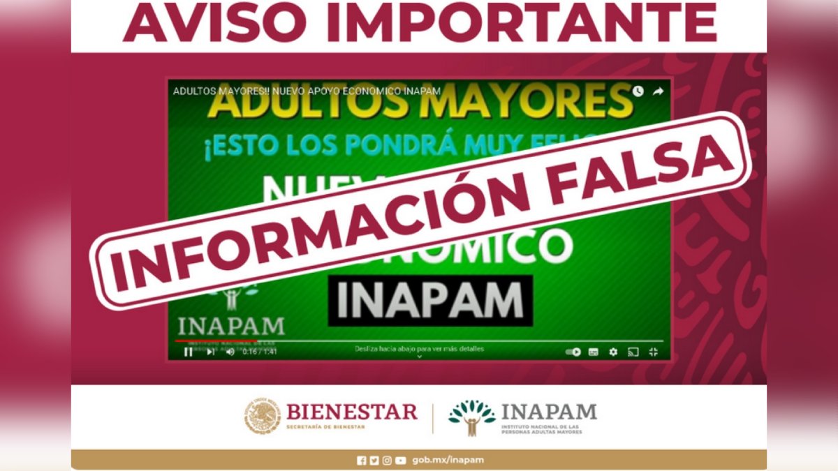 Fake news: Descuento en recibo de luz con INAPAM es desmentido por el Gobierno Federal