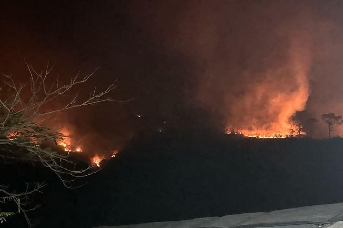 Confirman incendio forestal en la sierra de San Marcos en Mazatlán; es la primera intervención del 2025