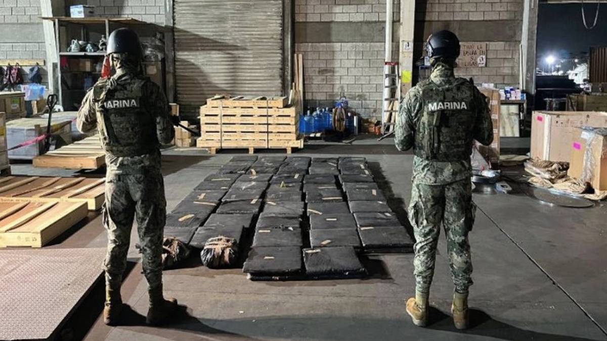 Marina de México asegura 320 kilos de mariguana en Puerto de Altamira