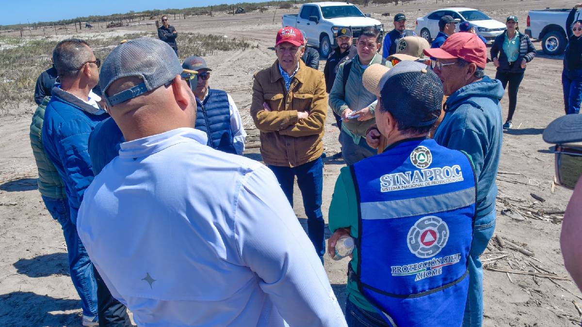 De cara a Semana Santa, alcalde de Ahome recorre las playas para conocer necesidades