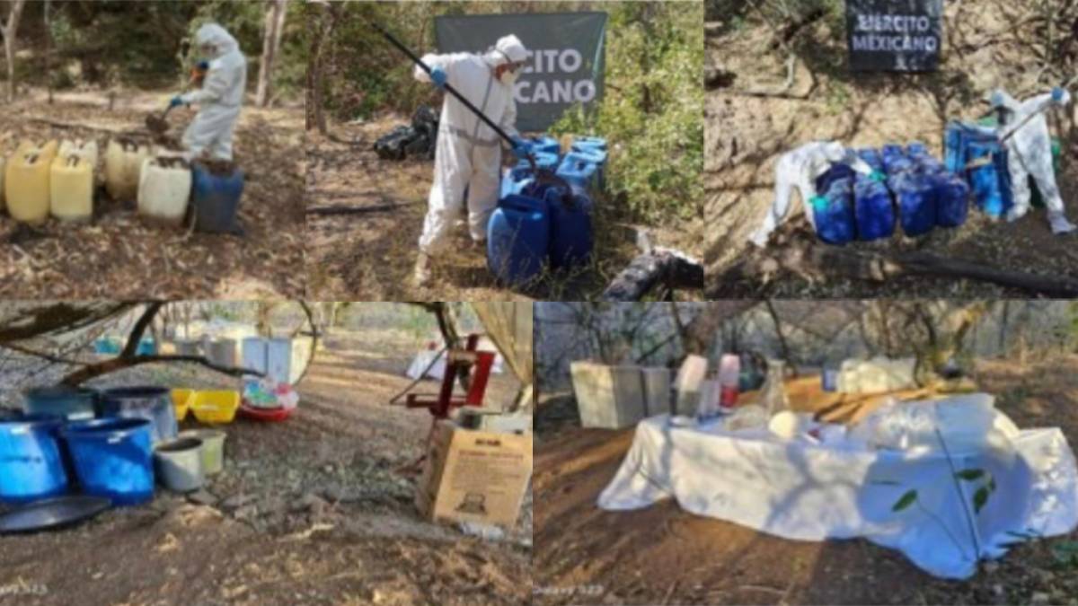 ¡Otro golpe al crimen organizado! Autoridades aseguran e inhabilitan 12 laboratorios en Cosalá y Culiacán