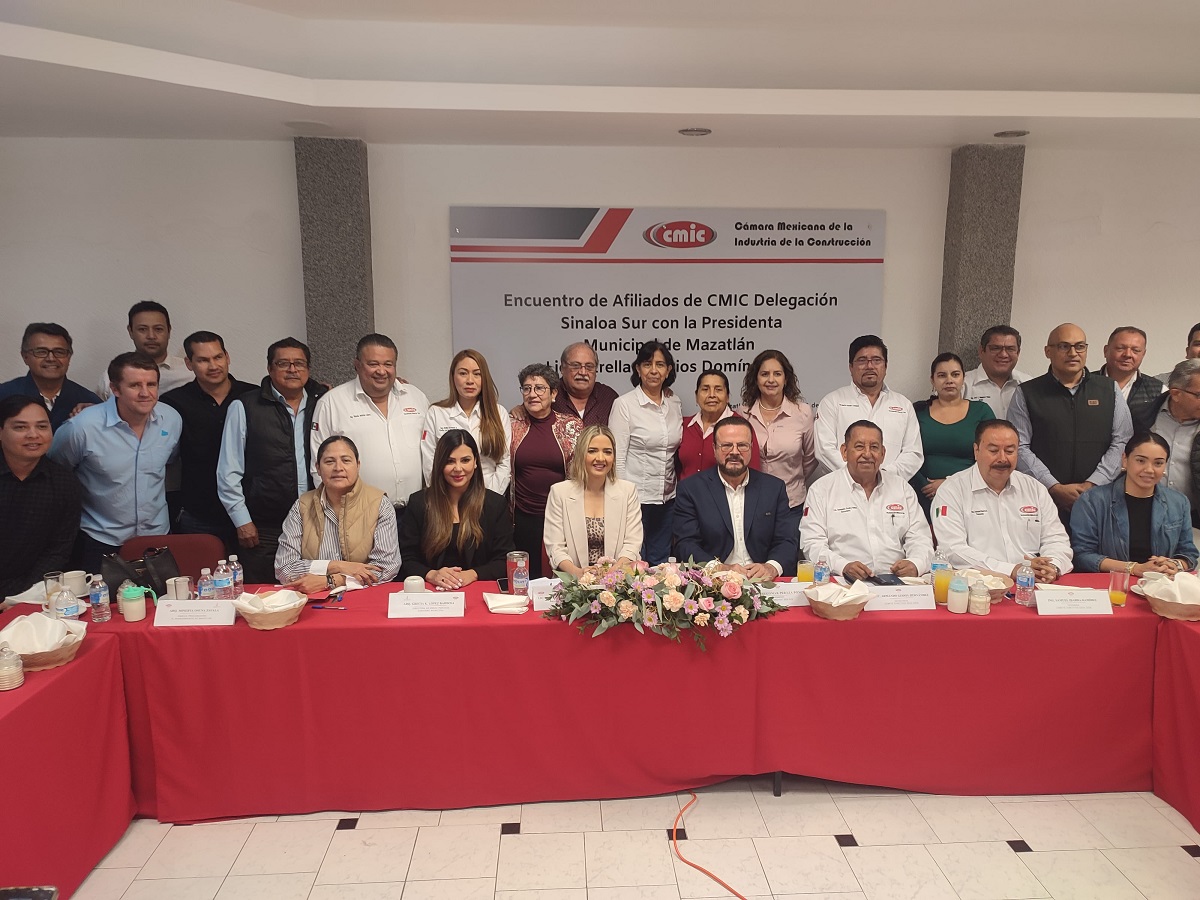 Colaborarán la CMIC y Gobierno Municipal para cumplir con el eje “Un Mazatlán moderno y sostenible”