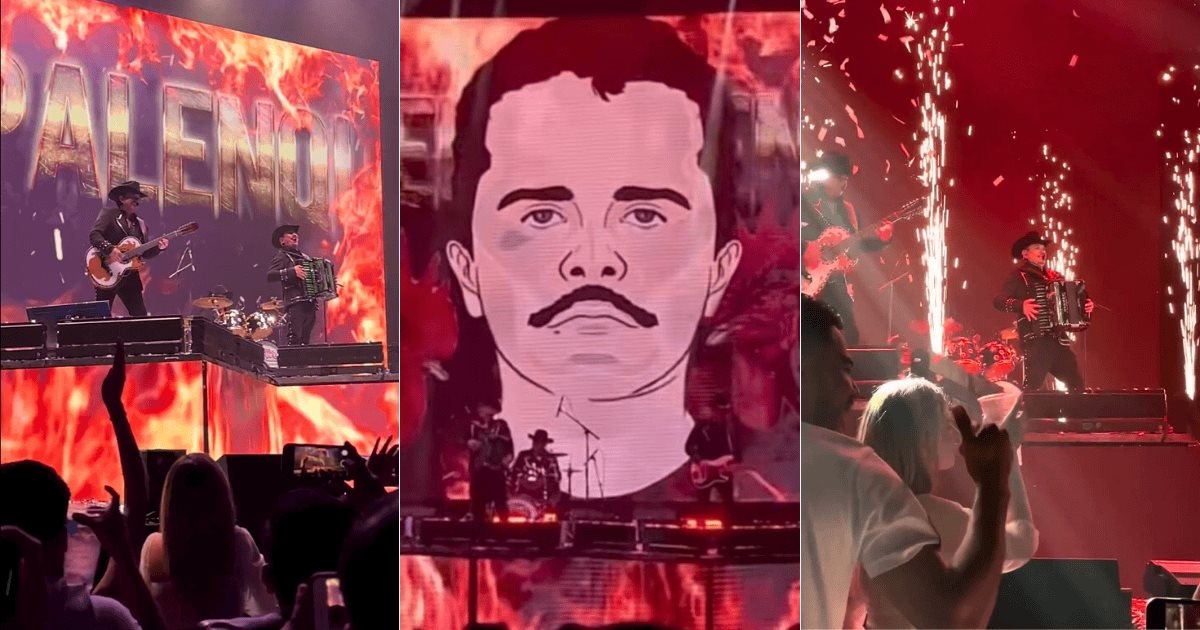 En Jalisco, Los Alegres del Barranco homenajean a ‘El Mencho’, proyectando su foto durante concierto (video)