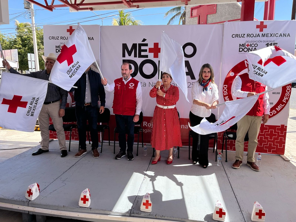 Cruz Roja Guasave inicia su colecta anual, van por 2.2 mdp