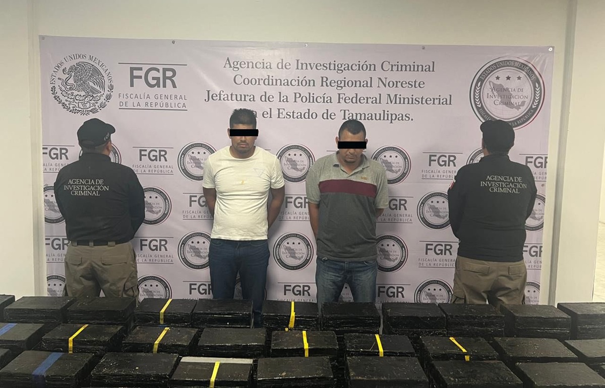 Entre tostadas de chía y nopal, transportaban 700 kilos de metanfetamina; arrestan a dos hombres en Tamaulipas