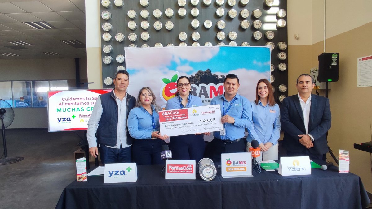 Banco de Alimentos de Los Mochis recibe 132 mil pesos de donativo para ayuda humanitaria