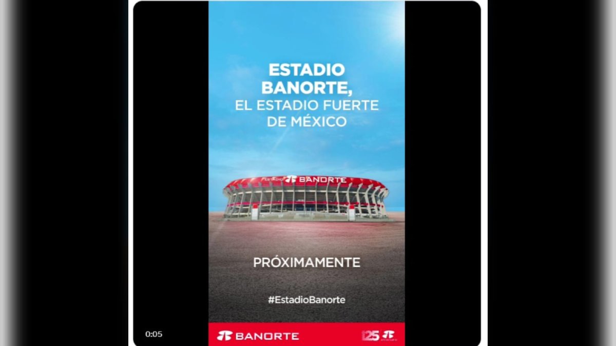 El estadio Azteca cambiará de nombre; será llamado ‘Banorte el estadio fuerte de México’