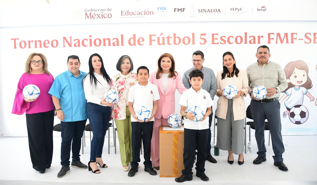 ¡De parte de la FIFA! Escuelas de Sinaloa reciben donación de 3 mil balones