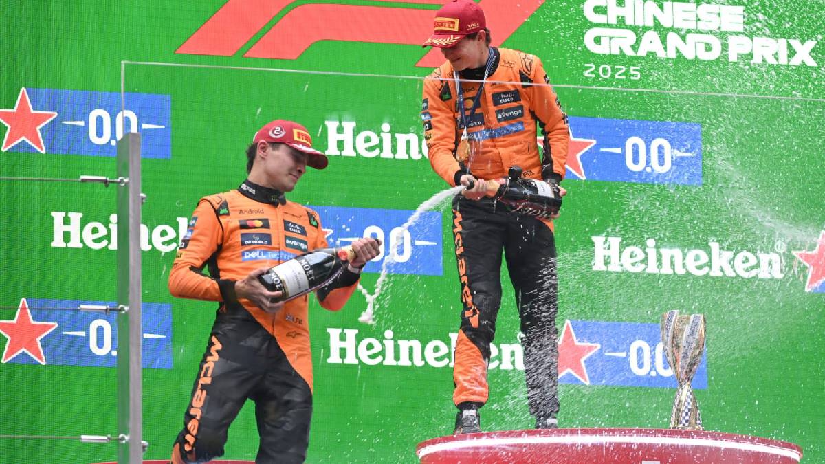 McLaren hace el 1-2 en el Gran Premio de China de la Fórmula 1