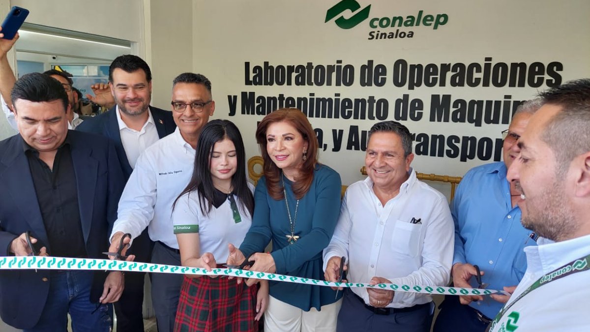 Inauguran el Taller de Autotransporte y Maquinaria Pesada en Conalep Los Mochis