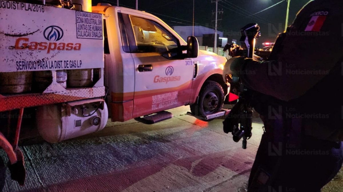 ¡La unidad quedó abandonada! Reportan “levantón” de chofer de camión repartidor de gas en Culiacán
