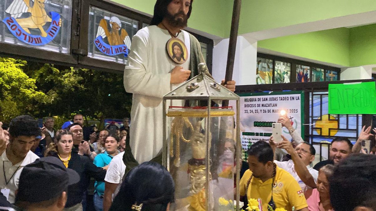 Reliquia del apóstol San Judas Tadeo llega a Mazatlán; pasará dos noches en el puerto