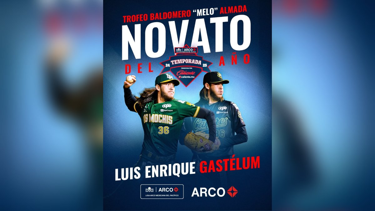 El “principito” Luis Gastélum es el Novato del Año de la Liga Mexicana del Pacífico