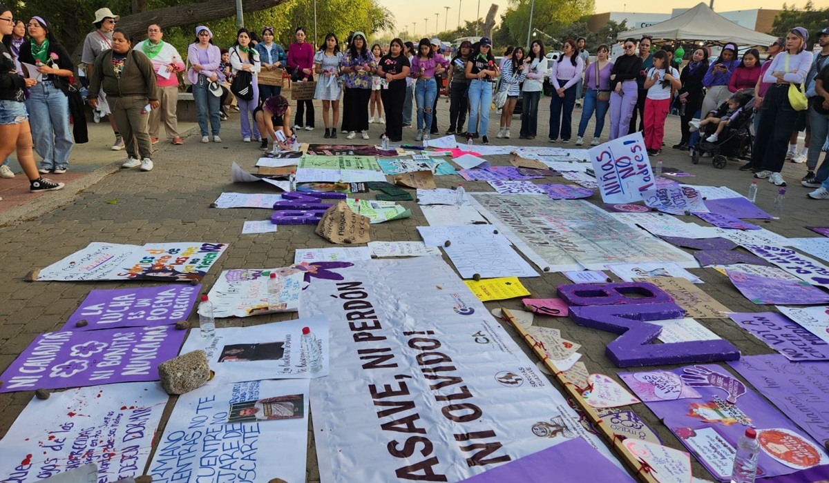 Marcha del 8M Guasave: Mujeres exigen justicia, igualdad e instituciones funcionales