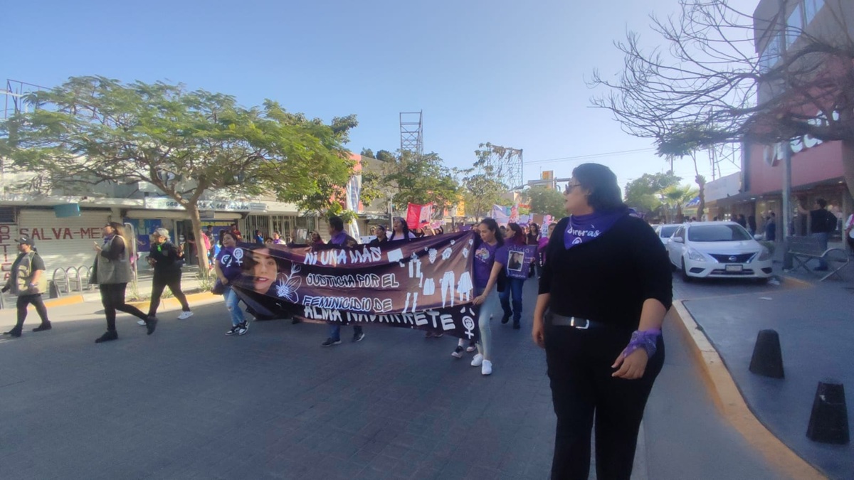8M | “Queremos justicia”: Mujeres de Los Mochis marchan y alzan la voz