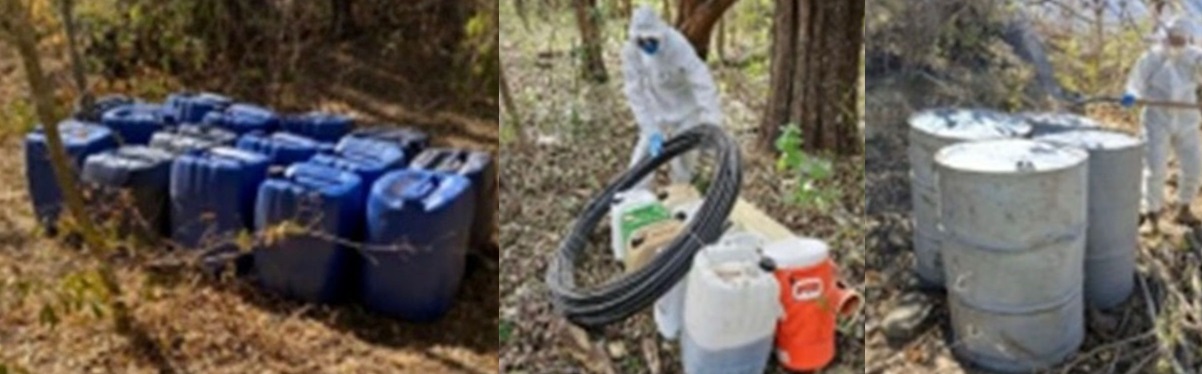 Desmantelan 11 narcolaboratorios en Culiacán y Cosalá