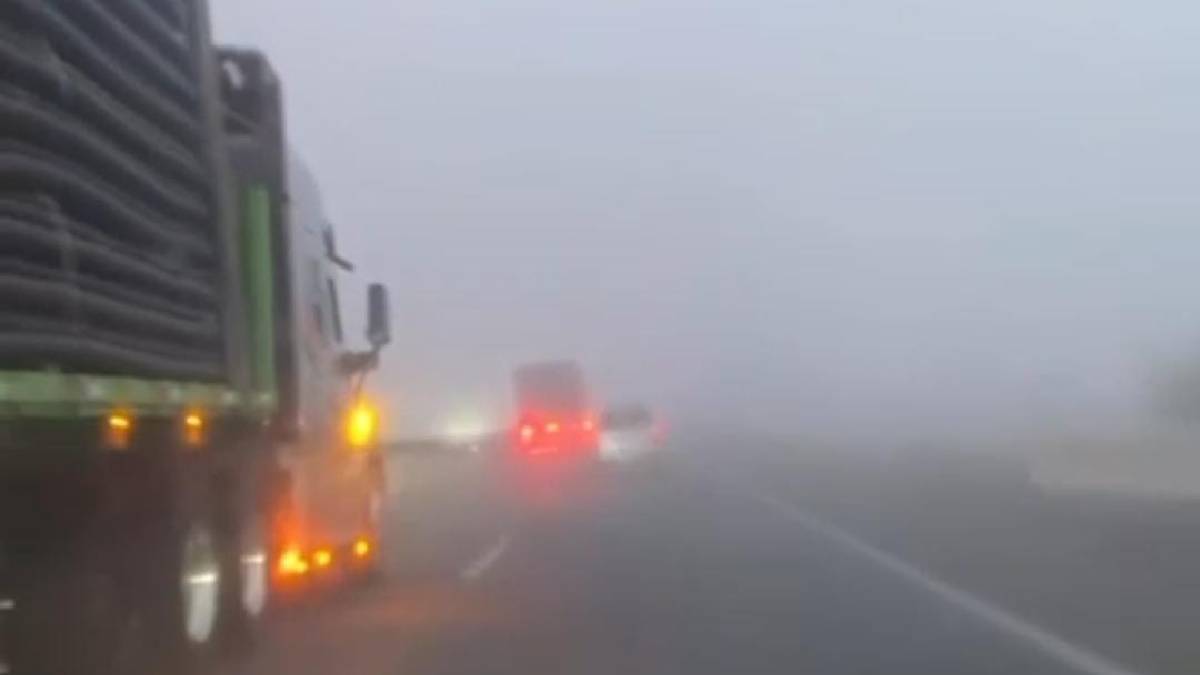 Presencia de niebla afecta circulación en la autopista Mazatlán-Culiacán