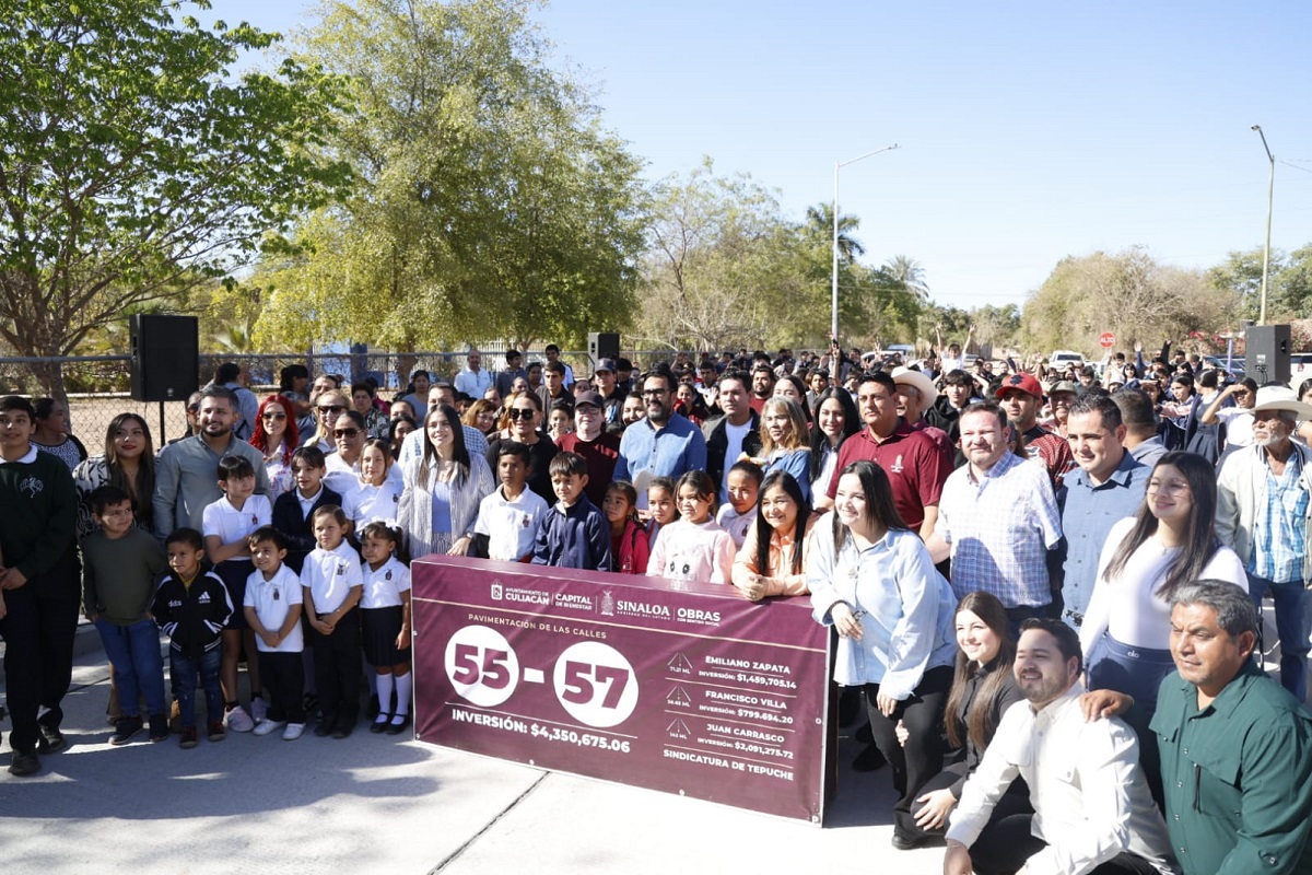 Gámez Mendívil entrega más de 30 mdp de obra con sentido social en Tepuche