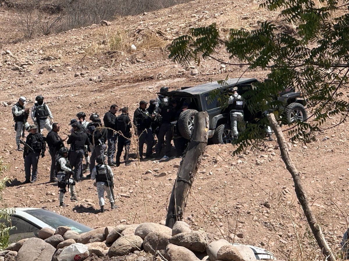 Se registra persecución a balazos entre policías de Harfuch y gatilleros, al norte de Culiacán