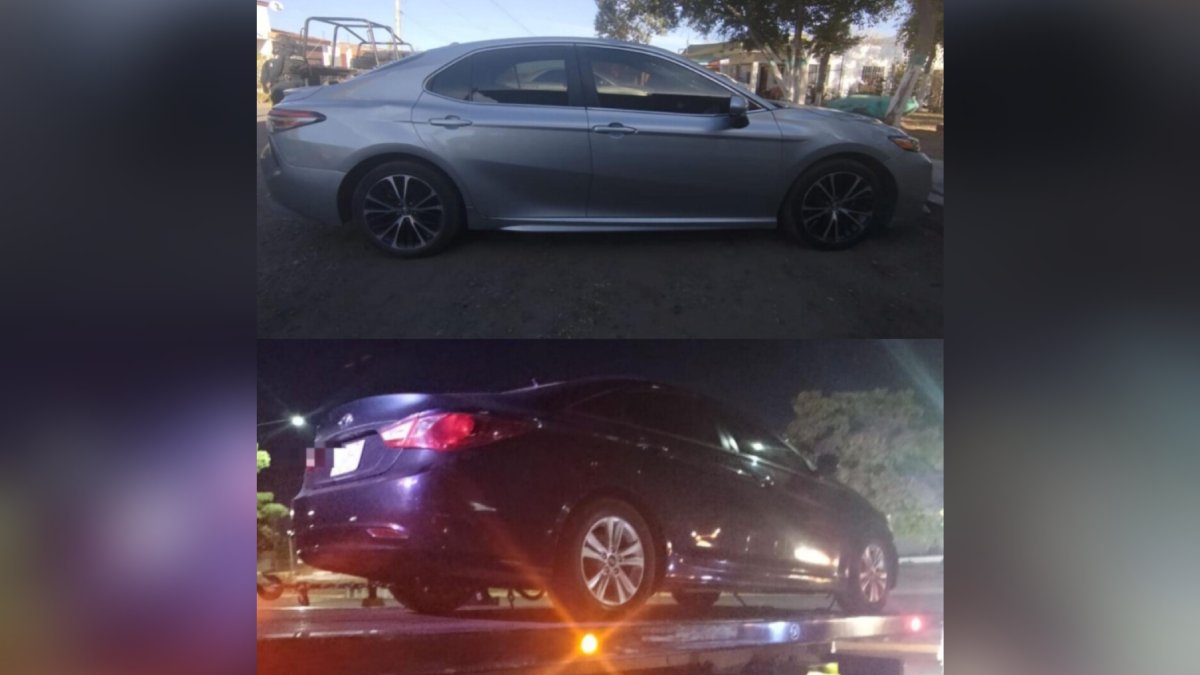 Recuperan dos vehículos que habían sido robados días atrás en Culiacán