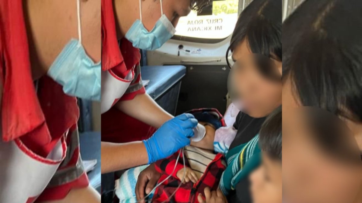 Bebé de dos meses, hijo de jornalera agrícola, es trasladado con bronquitis al IMSS Bienestar de Guasave
