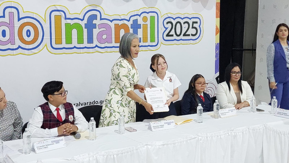 Niñas y niños toman las riendas de Salvador Alvarado en el “Cabildo Infantil 2025”