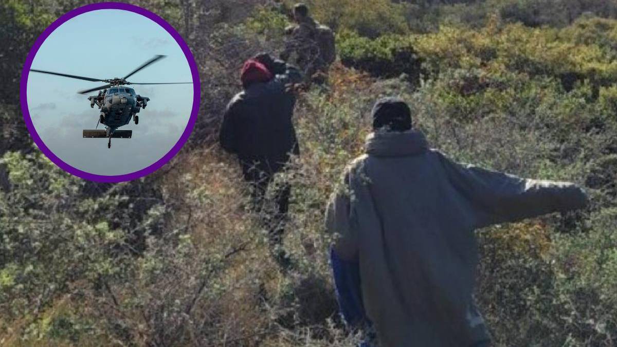 Detienen a 4 migrantes mexicanos utilizando un helicóptero de la CBP en Estados Unidos