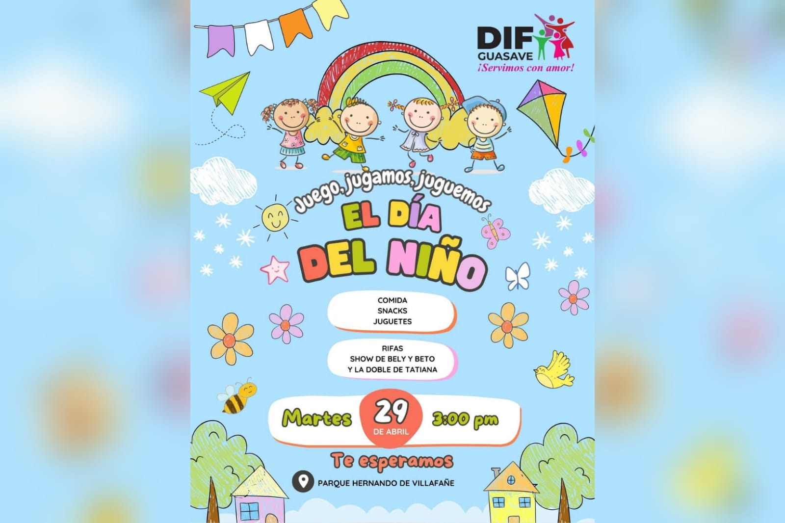 Un Día del Niño saludable y con muchos regalos, invita DIF Guasave el próximo 29 de abril