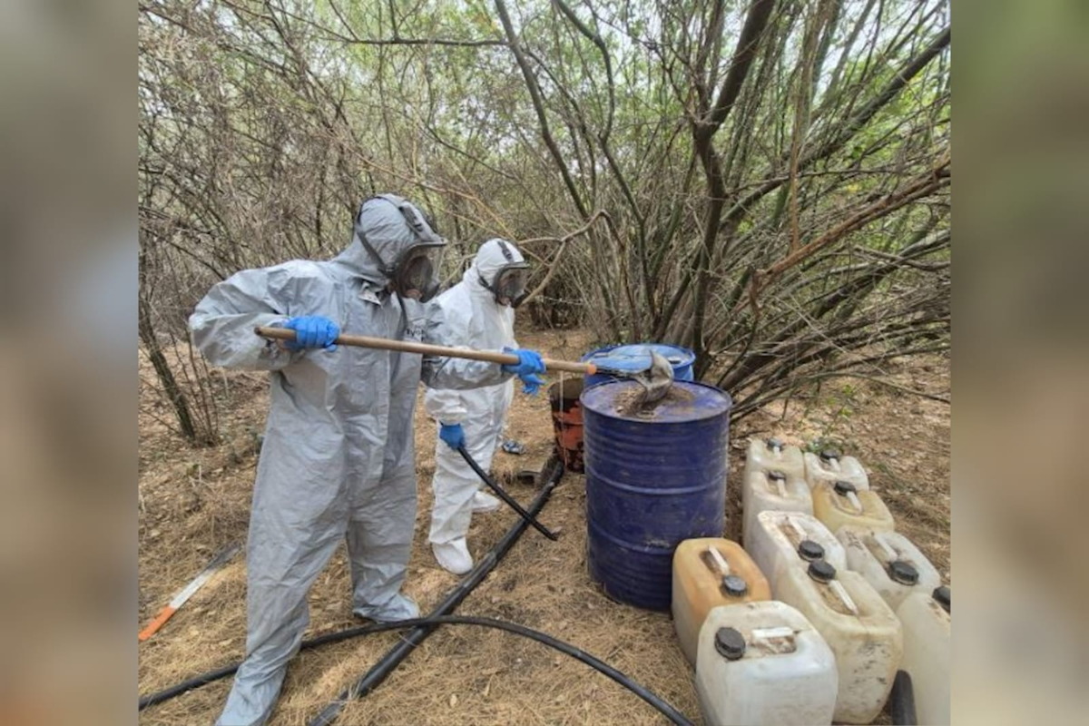 Con un golpe al narco de 23 mdp, aseguran laboratorio de drogas en Sinaloa