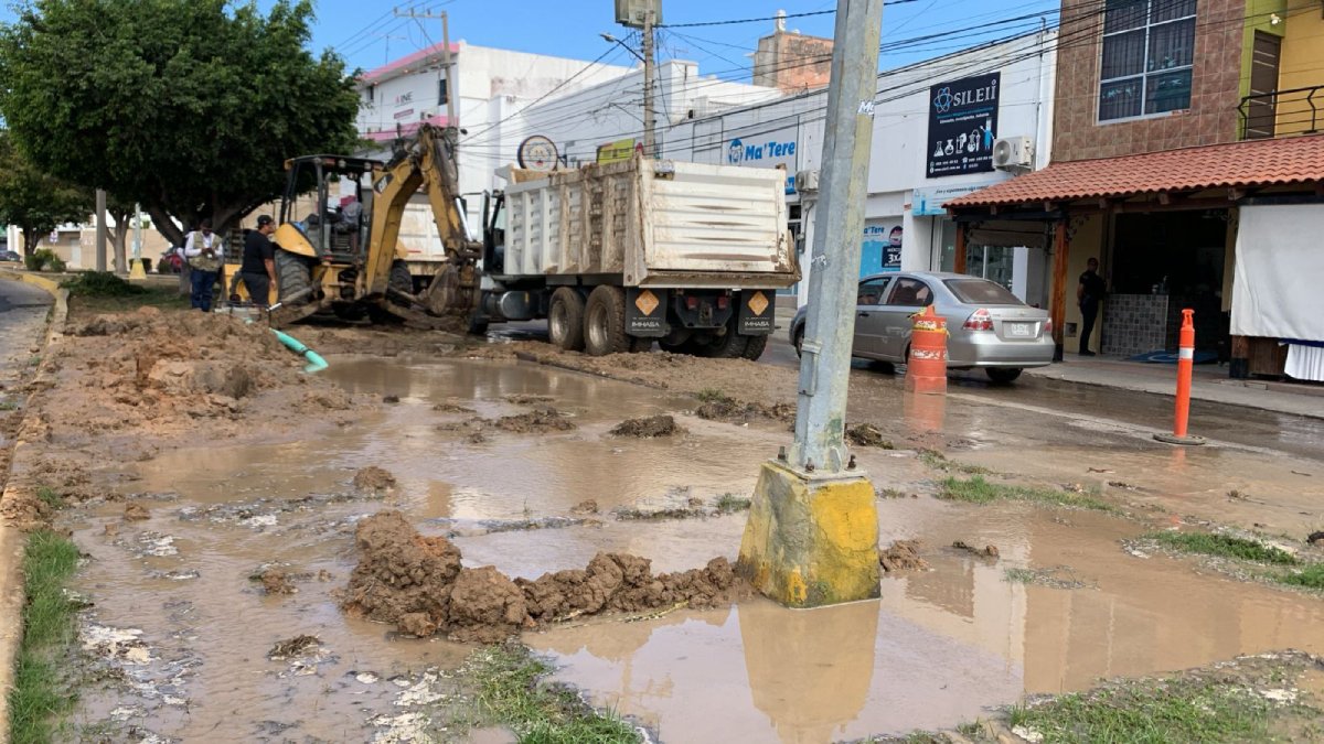 Son nueve colonias de Mazatlán las afectadas por Mega fuga de agua
