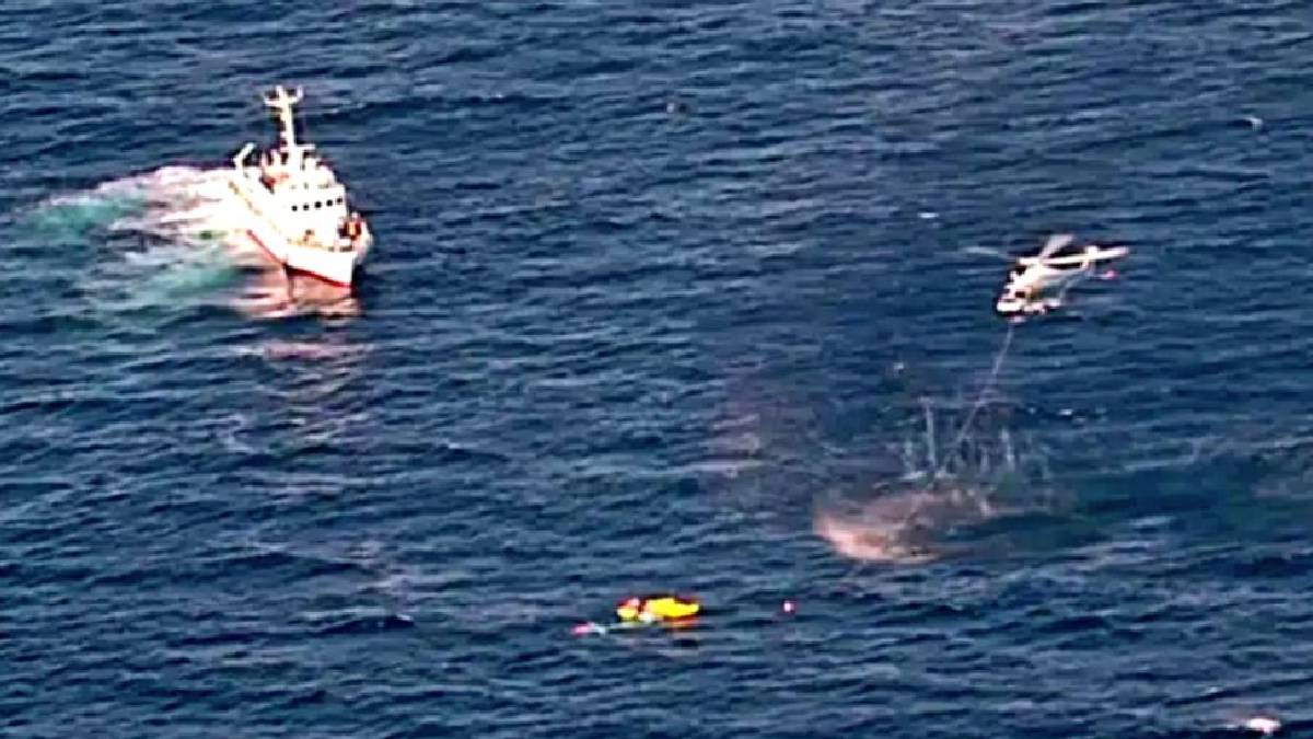 Tragedia aérea en Japón: helicóptero de transporte médico cae al mar