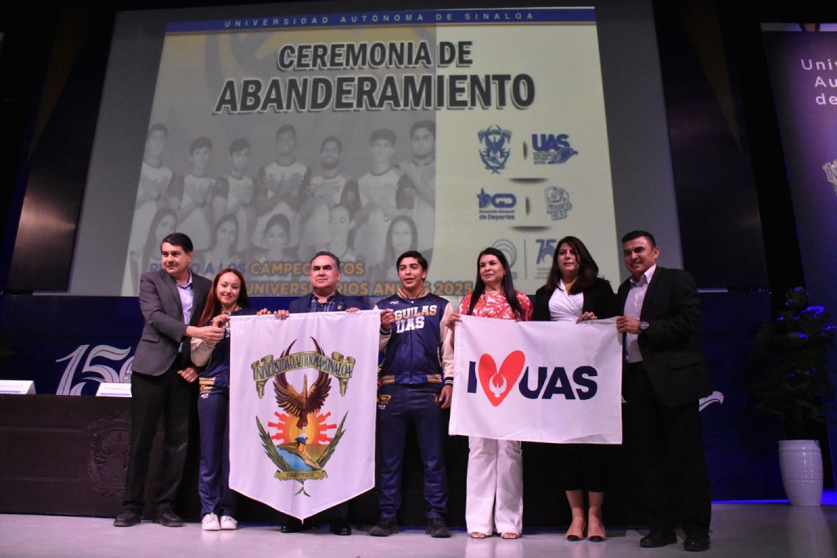 Abanderan a las Águilas UAS para Campeonatos Nacionales Universitarios ANUIES 2025