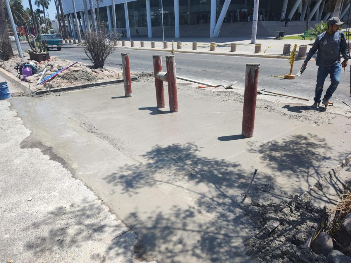 Concluyen trabajos de accesos peatonales al parque Sinaloa; el sábado quedarán abiertos