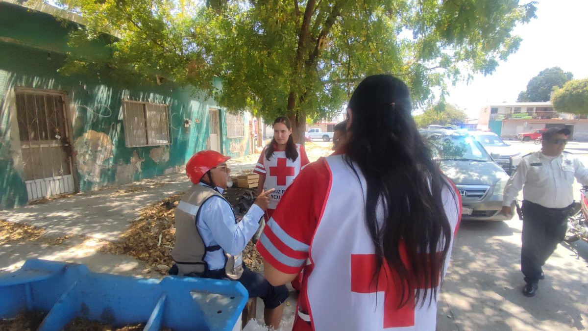 Adulto mayor resulta lesionado tras chocar en el sector centro de Los Mochis