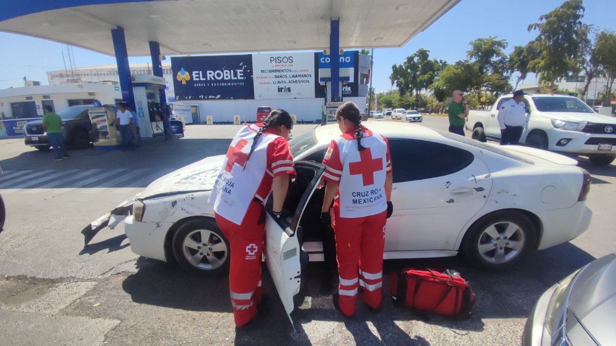 Accidente en el sector centro Los Mochis deja una mujer lesionada
