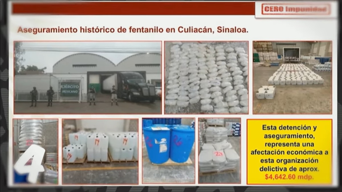 ¿Cómo que AMLO no combatió el fentanilo? En la ‘mañanera’ recuerdan decomiso histórico en Las Palmas, en Culiacán