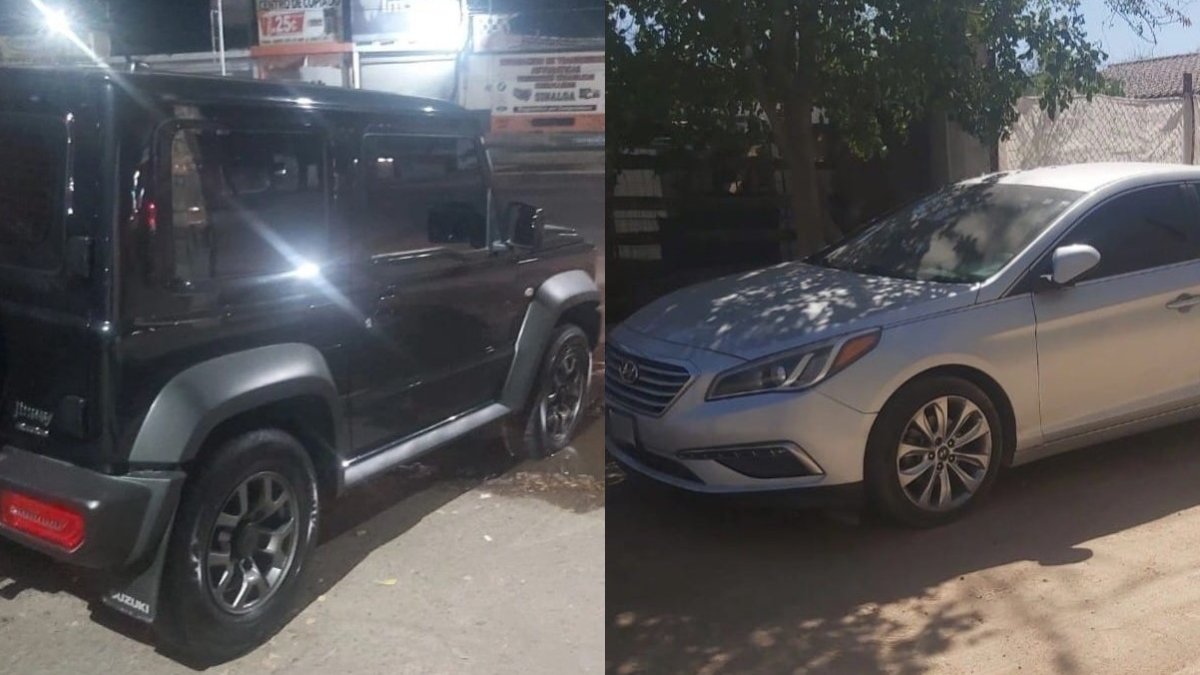 Recuperan una Jimny y un Sonata con reporte de robo en Culiacán
