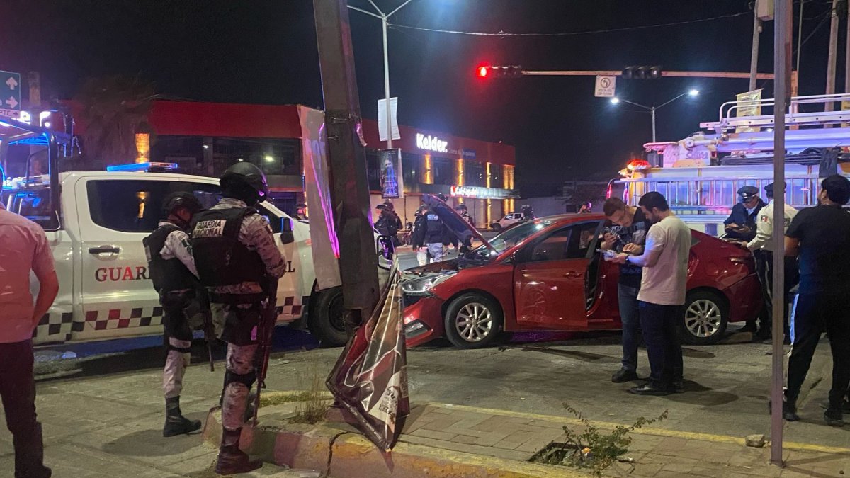 Choque entre auto y patrulla de la GN deja lesionados en Tres Ríos, Culiacán