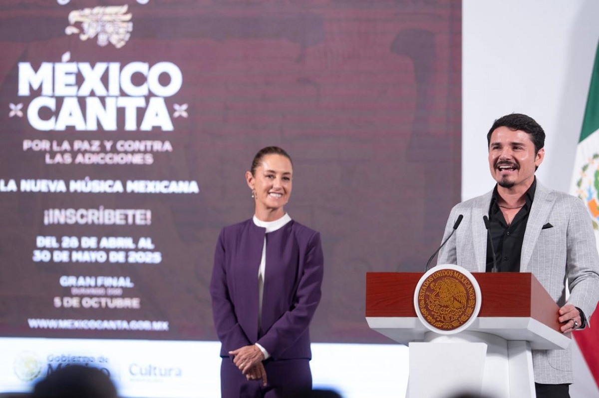 Horacio Palencia y Claudia Sheinbaum lanzan el Concurso ‘México Canta’ por la paz y contra las adicciones