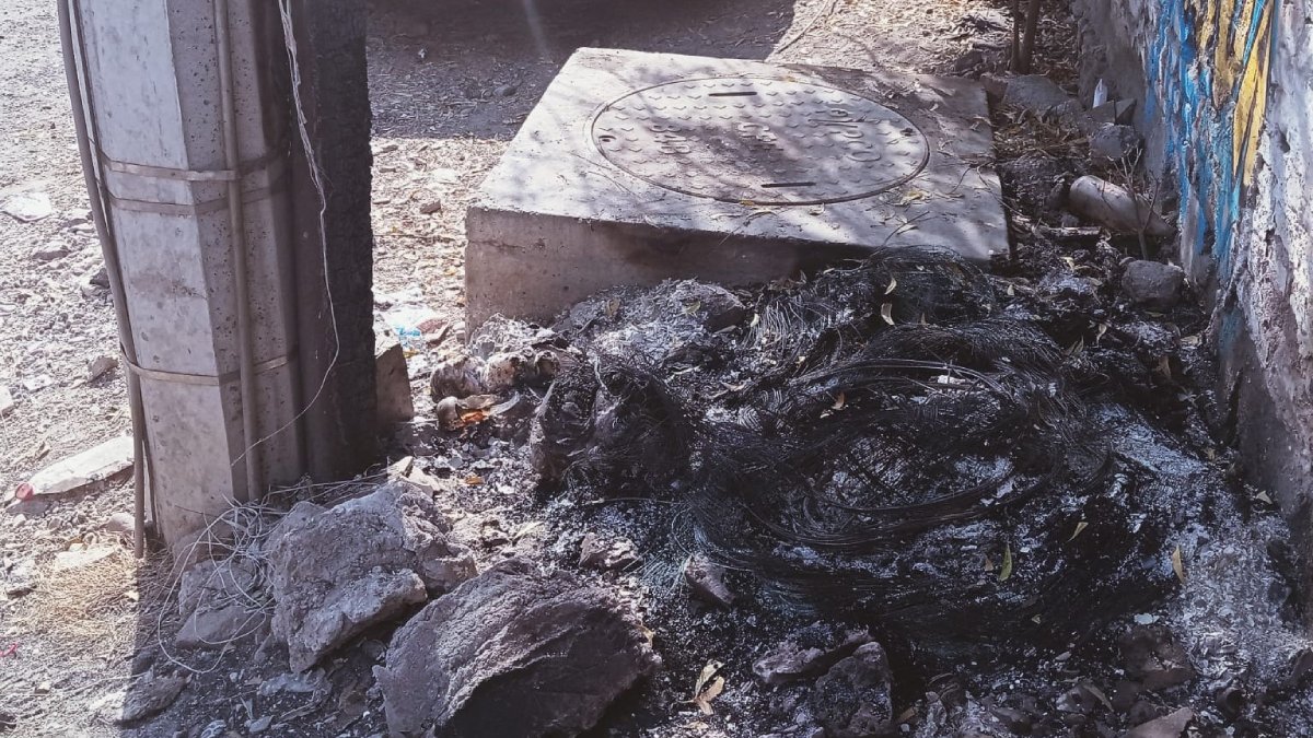 Quema de llanta pone en riesgo operación del sistema de rebombeo Flores Magón en Mazatlán