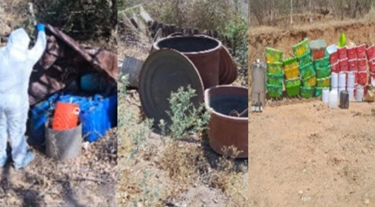 En Choix, Cosalá y Culiacán, desmantelan narcolaboratorios
