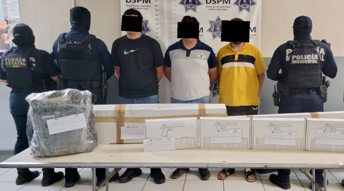 Los atrapan con un arsenal… detienen a 3 presuntos miembros de ‘Los Rusos’ en Mexicali