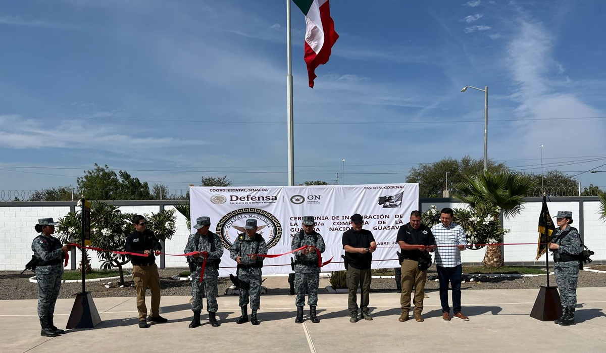 Inauguran instalaciones de la Guardia Nacional en Guasave
