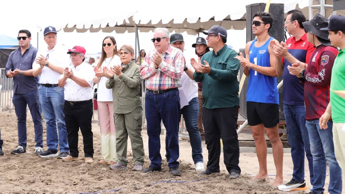 En Guasave, inaugura gobernador Torneo Nacional de Voleibol Playero Las Glorias 2025