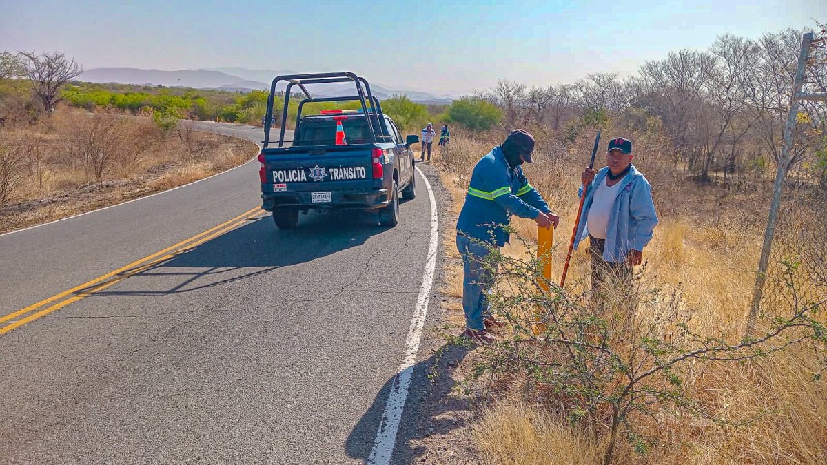 Refuerzan seguridad vial en la carretera a La Ciénega de Casal, en Salvador Alvarado