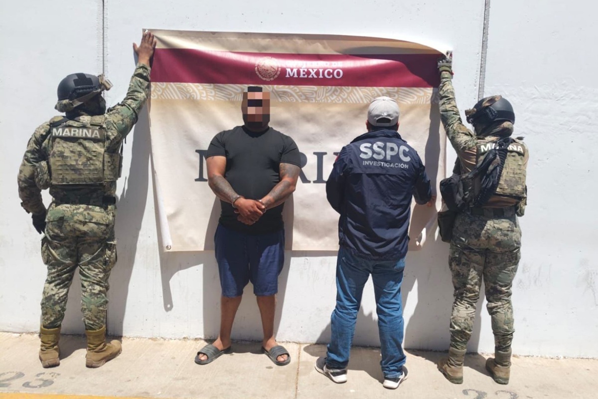 Capturan en Bahía de Kino al ‘4-40’ operador estratégico del CJNG en Sonora