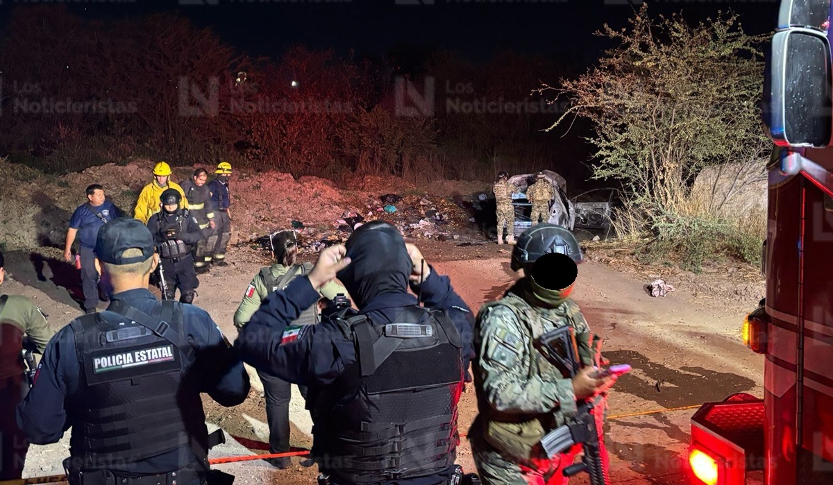 FGE determinará género de la persona localizada sin vida en el maletero de vehículo incendiado en Culiacán: SSPE