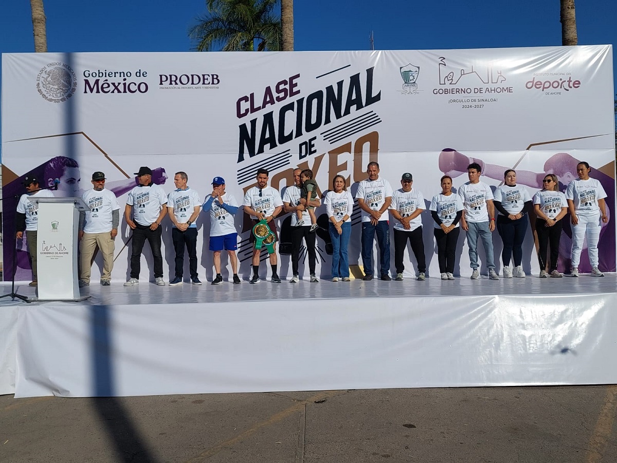 Todo un éxito la megaclase nacional de boxeo en Ahome